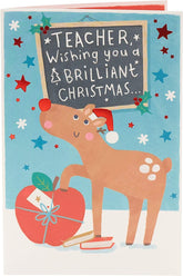 Teacher Christmas Card - to Teacher from Student Christmas Card